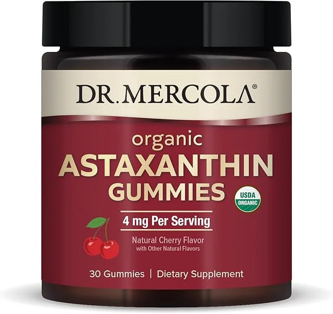 Dr. Mercola Organic Astaxanthin Gummies, 30 (30 Gummies), 4 mg