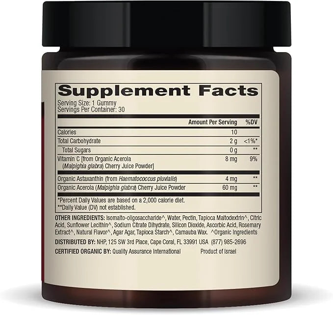 Dr. Mercola Organic Astaxanthin Gummies, 30 (30 Gummies), 4 mg
