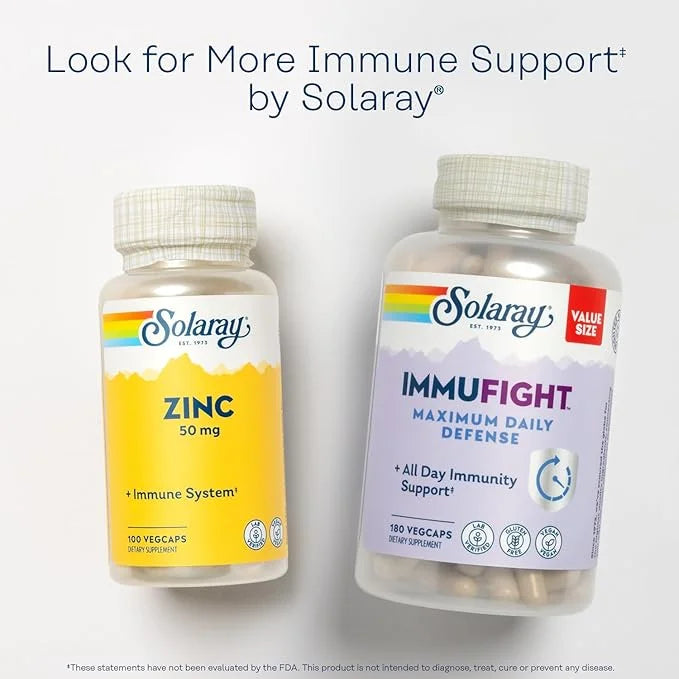 SOLARAY Reacta-C with 500mg Vitamin C, 200mg Bioflavonoid 24 Hour 120 Capsules, 120 Servings.