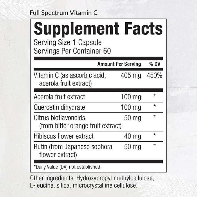 Equilife - Full Spectrum Vitamin C, (60 Capsules)