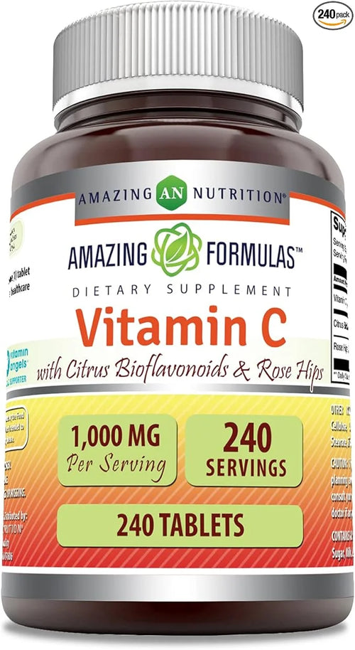 Amazing Formulas Vitamin C with Rose 240 Tablets