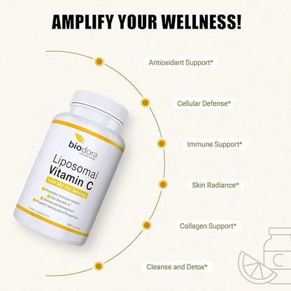 Liposomal Vitamin C, Healthy Immune System, 1400mg Per 180 Capsules