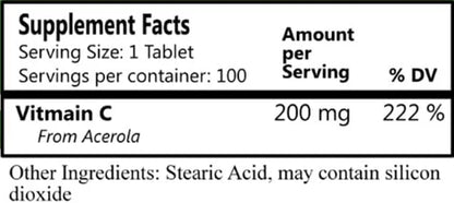 Daily Manufacturing Nature C (Vitamin C 100 Tablets