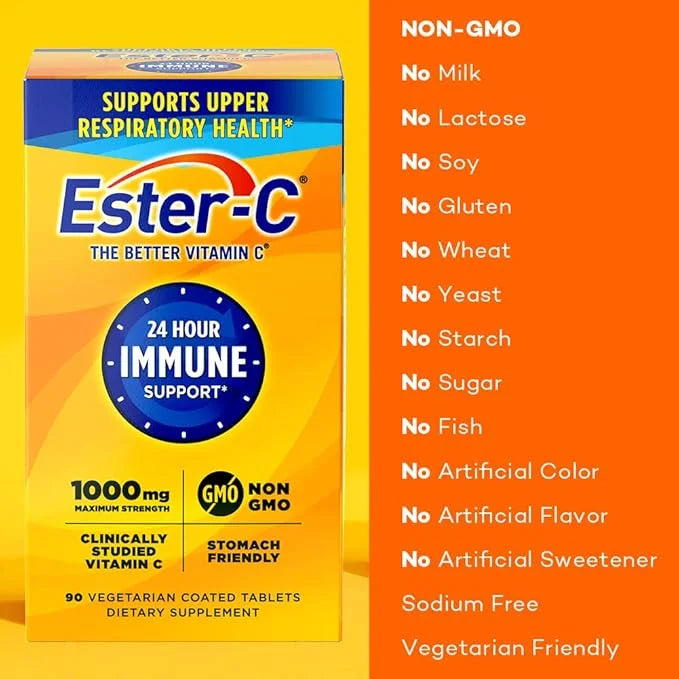 Ester-C Vitamin C, 1,000 mg, 90