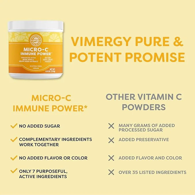 Vimergy Micro-C Immune Power TM *- 250g– 139 139 servings 1000mg/serving –