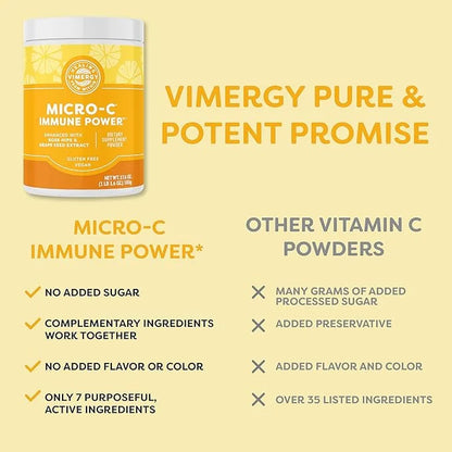 Vimergy Micro-C Immune Power TM * 500g – 278 servings 1000mg/serving –