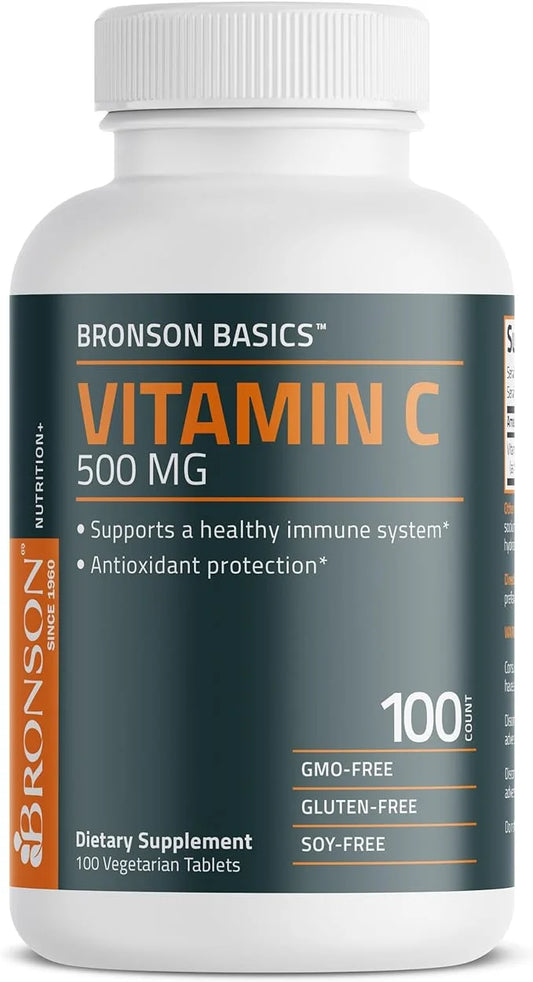 Bronson Vitamin C 500 MG Supports 100 Vegetarian