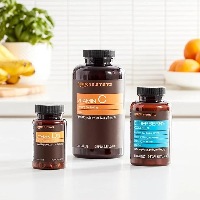 Amazon Elements Vitamin C 1000mg, Supports 300 Tablets, 10 month