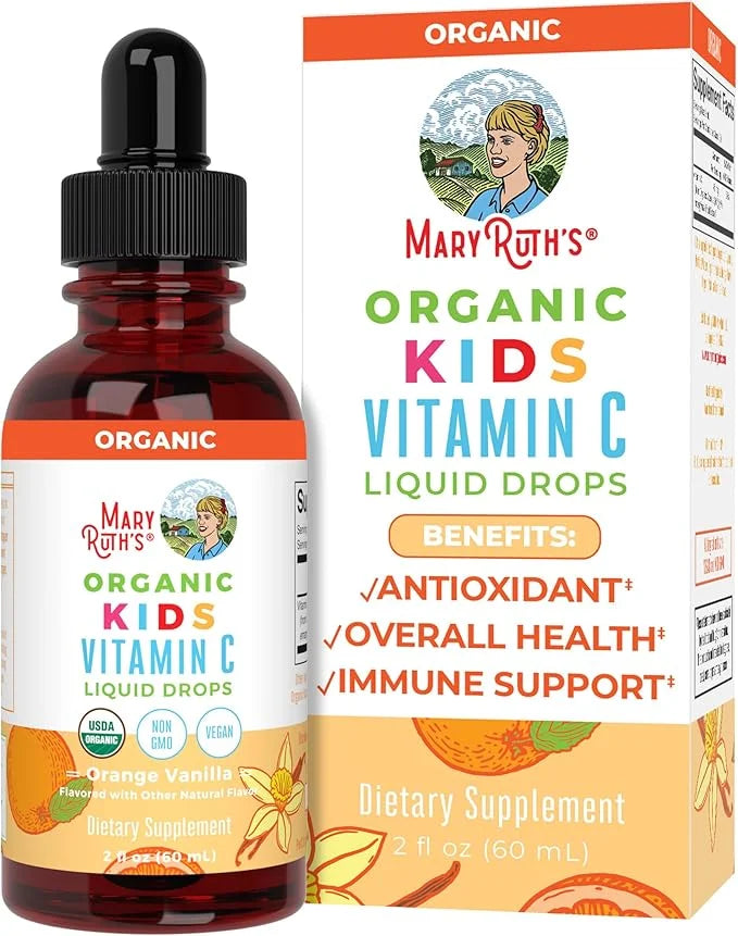 MaryRuth Organics USDA Organic Kids Vitamin 4-13 | 2oz