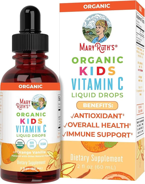 MaryRuth Organics USDA Organic Kids Vitamin 4-13 | 2oz