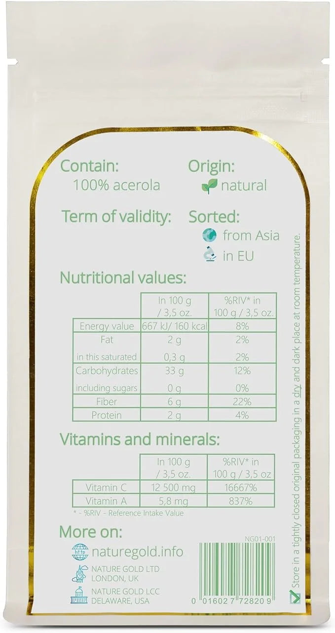 ACEROLA Powder | Vitamin C | 250g - 8.8oz | 100% Natural