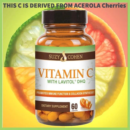 100% Natural Vitamin C from Acerola 250 mg 250 mg, 60 Capsules