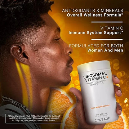 Codeage Liposomal Vitamin C 1500mg 2 Pack