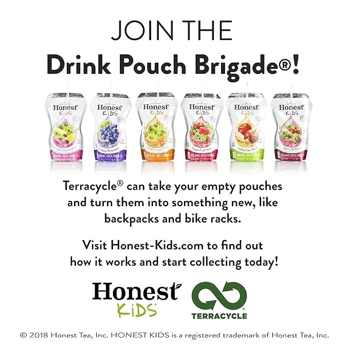 Honest Kids Super Fruit Punch Organic Fruit Juice Drink, 6.75 Fl Oz, 6.75 Fl Oz (Pack of 32) - Product Image