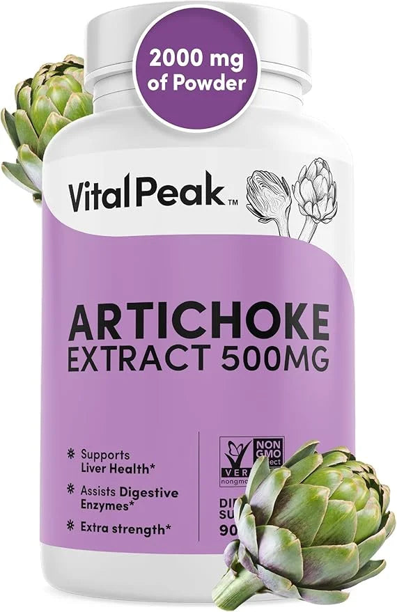 Herbal Artichoke Supplement 500 mg 90 Capsules
