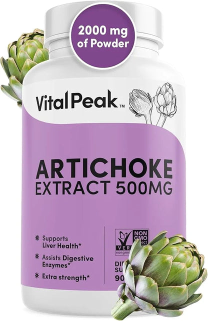 Herbal Artichoke Supplement 500 mg 90 Capsules