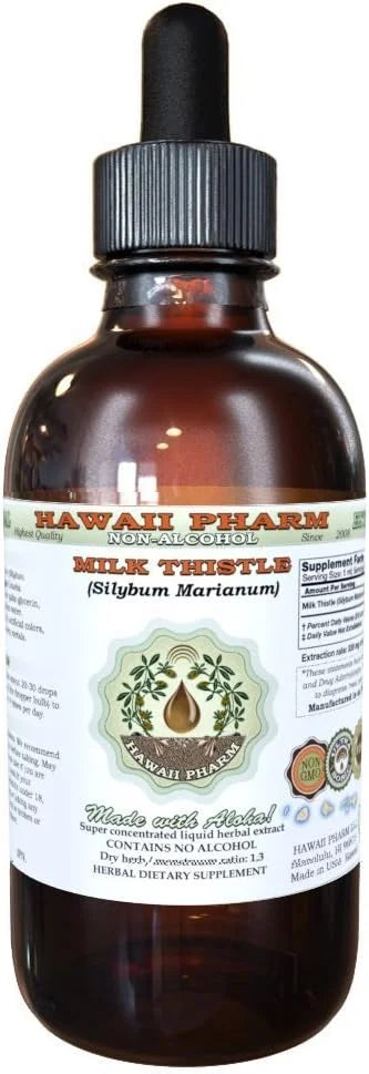 Hawaii Pharm Milk Thistle Alcohol-FREE Liquid 4 oz