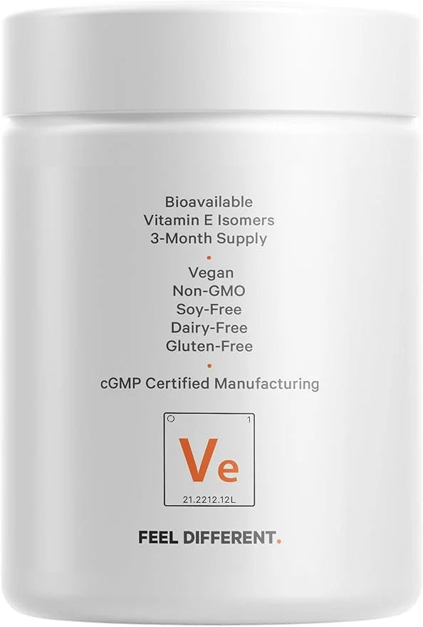 Codeage Liposomal Vitamin E Supplement, All 3-Month Supply, 90 Capsules