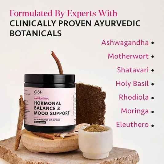 Ayurvedic Hormone Balance for Women | Cortisol Manager | Regulates Estrogen | Ashwagandha, Rhodiola, & Shatavari | Mood, E...