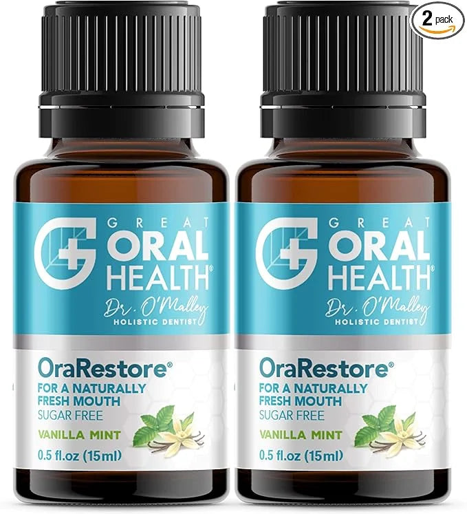 OraRestore Bad Breath Treatment for Adults Halitosis: Dentist Formulated Oral Rinse Concentrate Tooth Oil Liquid Toothpast...