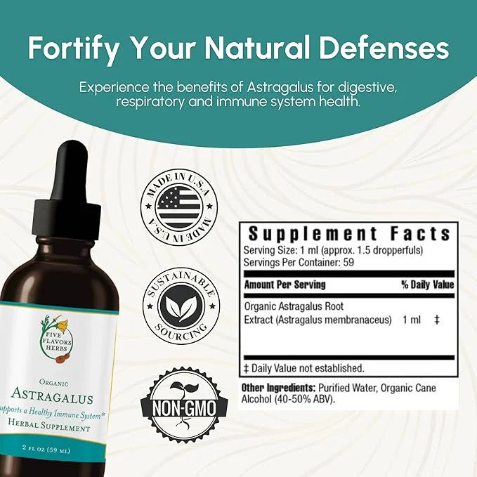 Astragalus Tincture - Immune System Support, 2 Fl