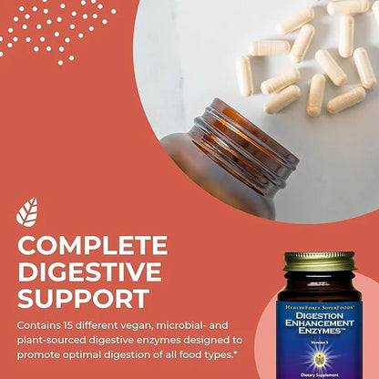 HEALTHFORCE SUPERFOODS Digestion Enhancement Enzymes 60 Vegan