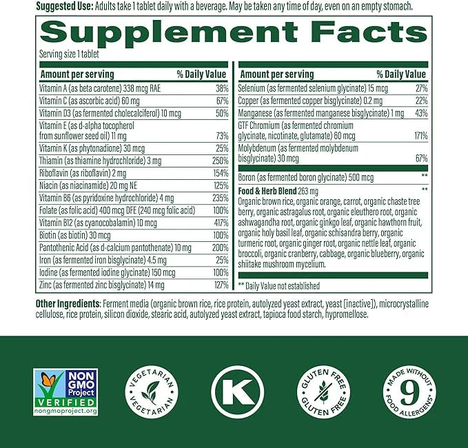 MegaFood Women's One Daily Multivitamin for Women 30 Tabs