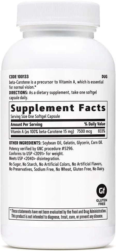GNC beta-Carotene 15mg 360 Count