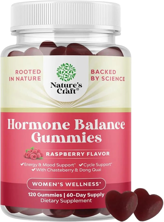 Hormone Balance for Women of All Ages - PMS Gummies and Cycle Support Supplements for Women with Vitamin B6 and Dong Quai ...