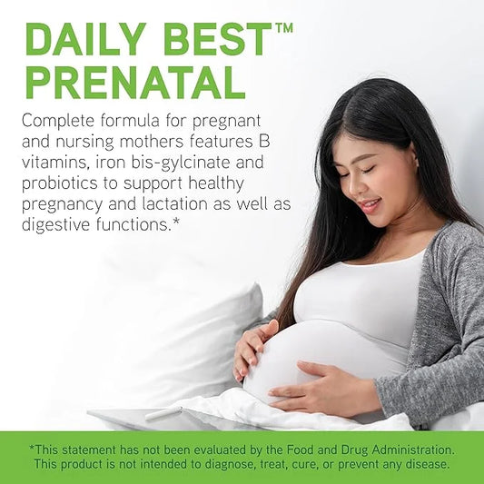 DAVINCI Labs Daily Best Prenatal with Probiotics 60 Capsules (30-Day Supply)