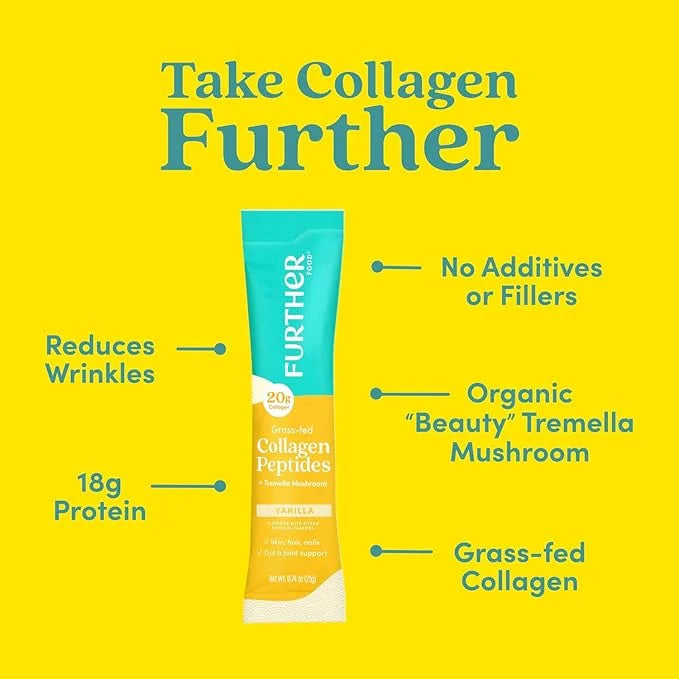 Further Food Vanilla Collagen Peptides Powder 1 & 3 Protein, 8.89 oz