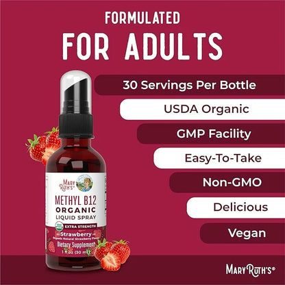 Vitamin B12 Spray B12 Liquid B12 Vitamin B12 for 1 Fl
