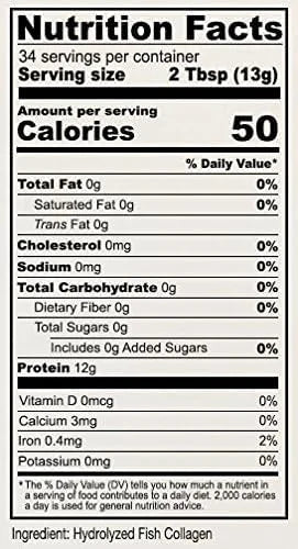Anthony's Hydrolyzed Marine Collagen Peptides, Gluten-free, 1-pound