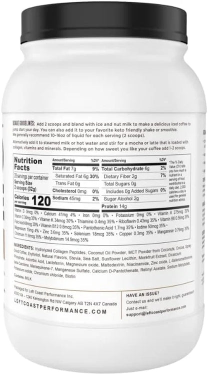 Keto Breakfast Shake Meal Replacement, 2lb