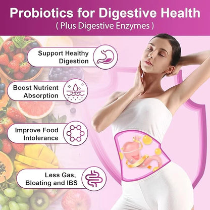 Probiotics for Women Digestive Health, 100 90 Veggie