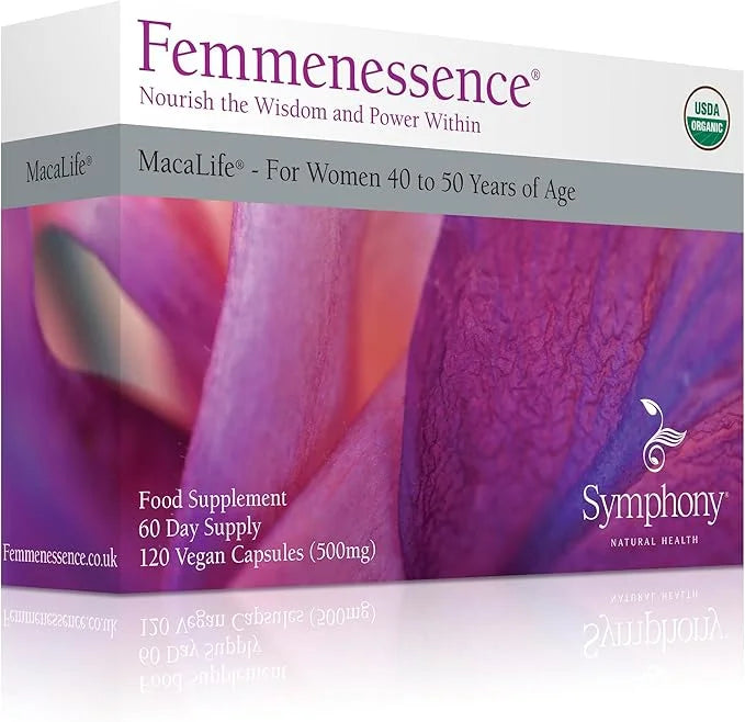 Femmenessence MacaLife – Clinically Proven for Perimenopause, Women’s Natural Hormone Balance Supplements, Relief of Hot F...