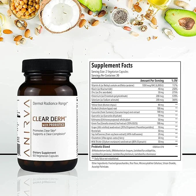 Clear Skin Supplement with Zinc for Adults, Formulated To Battle Hormonal Acne, Zinc Pills for Acne, Rosacea Skin Suppleme...