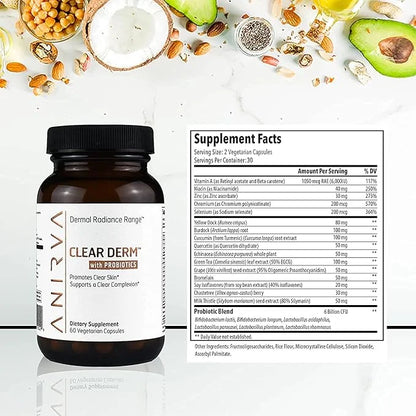 Clear Skin Supplement with Zinc for Adults, Formulated To Battle Hormonal Acne, Zinc Pills for Acne, Rosacea Skin Suppleme...