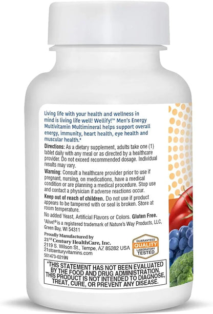 21st Century Wellify Men's Energy Multivitamins 65 Count 2)
