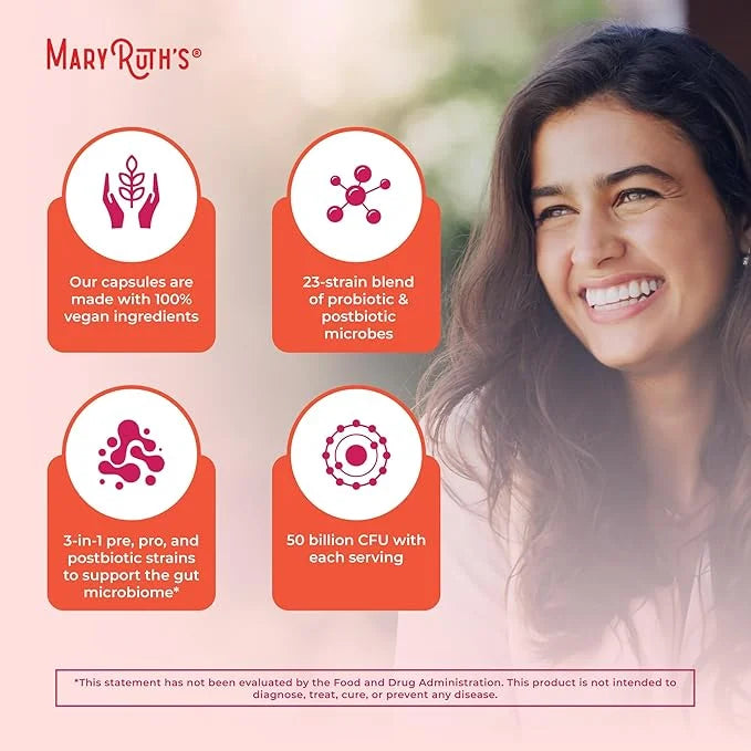 MaryRuth Organics 3-in-1 Daily Health Probiotics for Women | Clinically Tested | Hormone Support & Gut Health Supplement |...