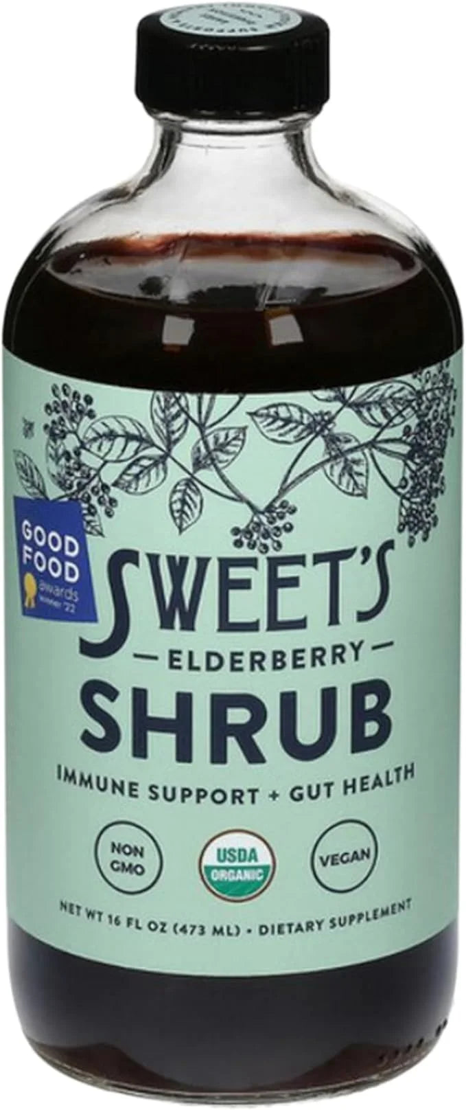 Sweet's Elderberry Organic Shrub 16 oz