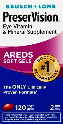 PreserVision Eye Vitamin & Mineral Supplement, 120 Count 1) Packaging