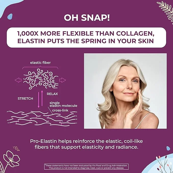 Body Kitchen Pro-Elastin, 1000 mg Elastin Supplement, Help Reduce Signs of Aging, Improved Skin Health, Firmness & Elastic...