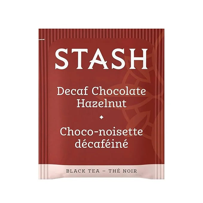 Stash Tea Decaf Chocolate Hazelnut Black Tea - Decaf, Non-GMO Project Verified Premium Tea with No Artificial Ingredients,...