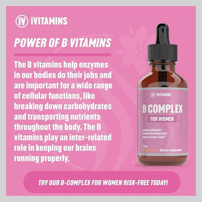 B Complex Vitamins for Women B12 Complex 1 fl
