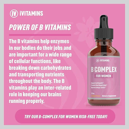 B Complex Vitamins for Women B12 Complex 1 fl
