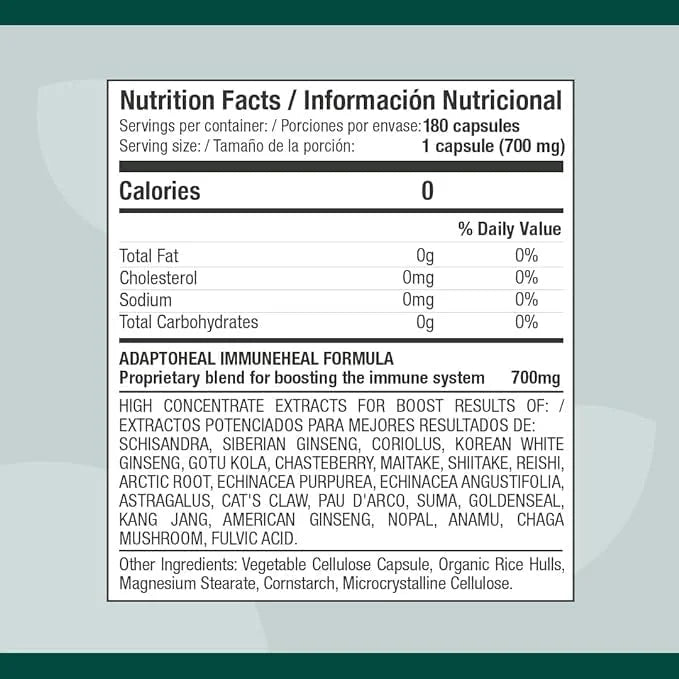 Immuneheal – Adaptogen, Immune System Booster (180 Capsules)