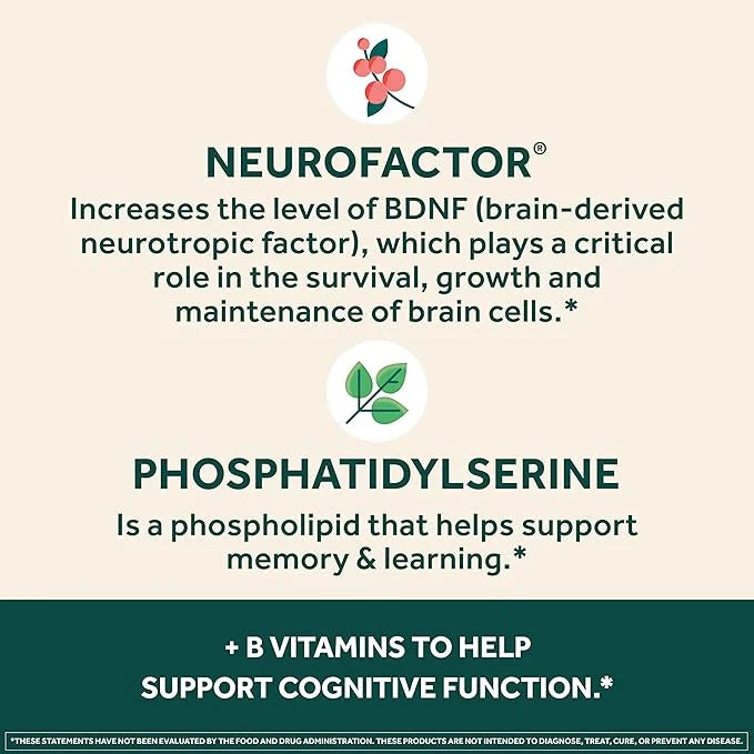 NEURIVA Plus Brain Supplement for Memory and Focus Clinically Tested Nootropics for Concentration for Mental Clarity, Cogn...