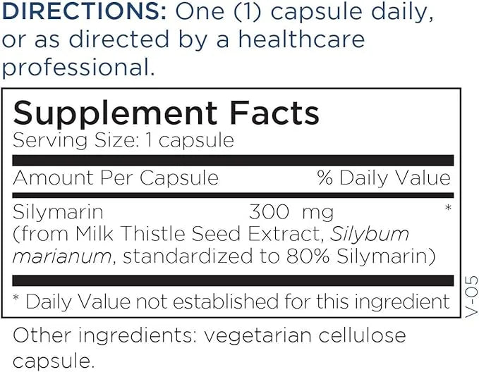 Metabolic Maintenance Silymarin Supplement 300mg Silymarin (180 Capsules)