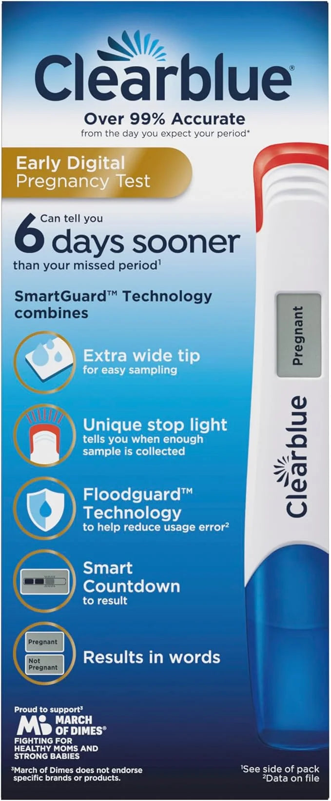 Clearblue Early Digital Pregnancy Test, Early 3 Ct 2)